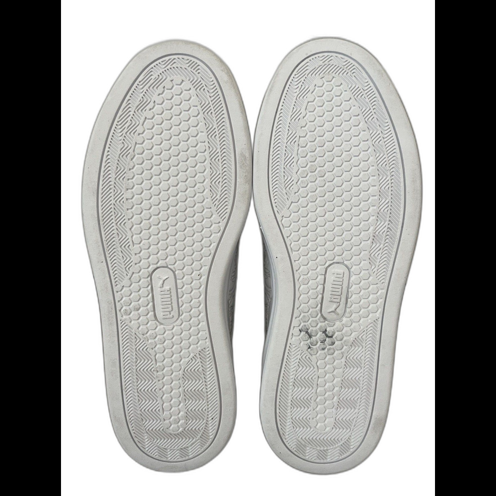 NEW PUMA White Smash V3 Platform Sneakers Womens Size 10 Texture Floral Pattern - Picture 8 of 8